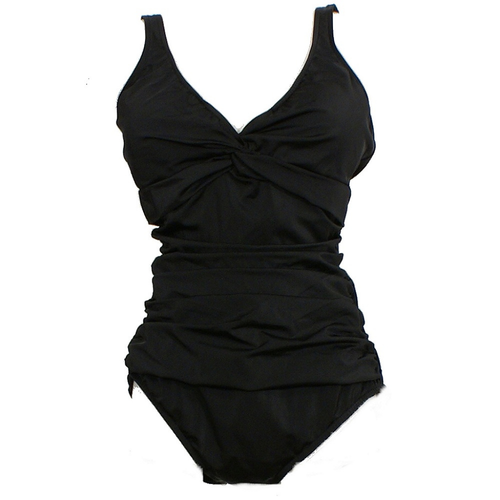 Twist Front Ruched Tummy  Control Swimsuit 20